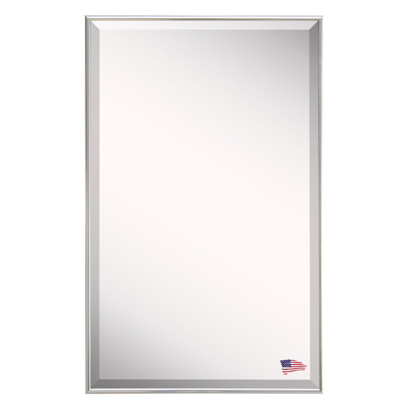 Derosier Metal Flat Wall Mirror, 40" H x 34" W