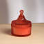 Bougie en cire parfumée Posh Radiance - orange, vase en verre fait à la main, mélange de cire de soja pour une combustion durable et une ambiance améliorée