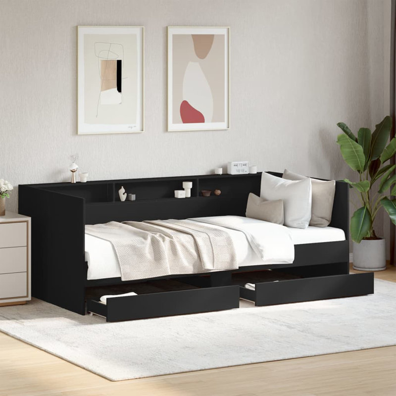 Patrocinio Daybed With Drawers, Single (3'), White