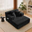 Lit convertible surdimensionné surdimensionné sans lit et chaise longue en velours côtelé moelleux avec siège profond, petit espace, 2 coussins, mousse à mémoire de forme, sans assemblage-774600221