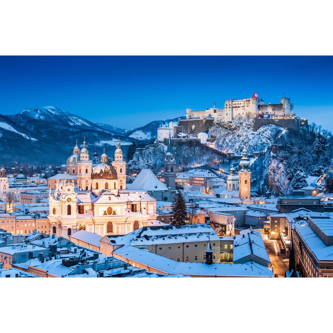 Salzburg im Winter - Kunstdrucke auf Leinwand - Wrapped Canvas