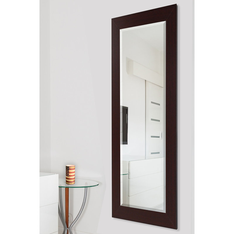Wood Flat Wall Mirror