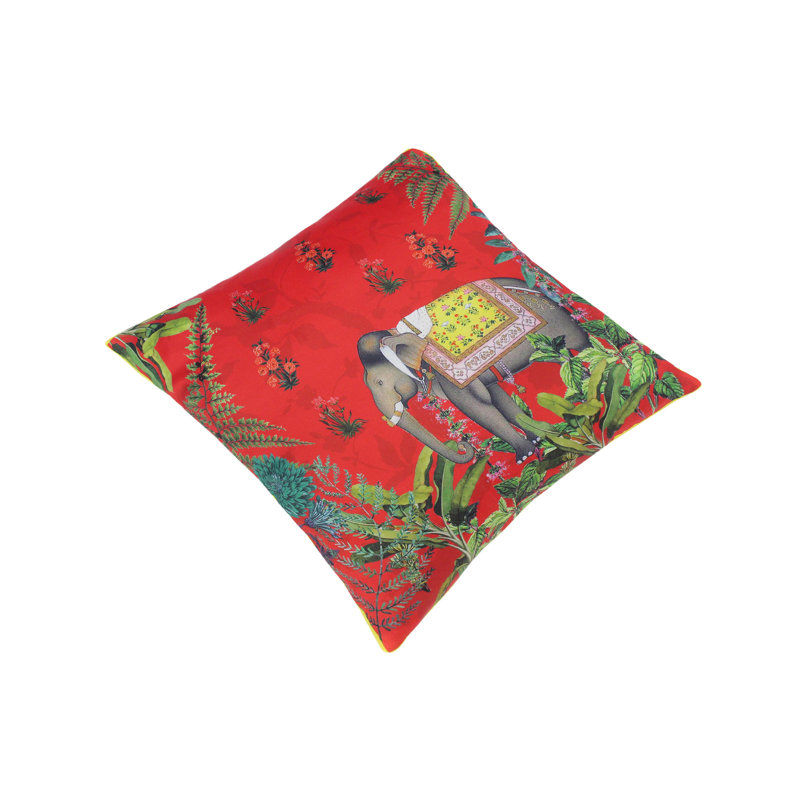 Bohemian Silk Silk Reversible Throw Pillow