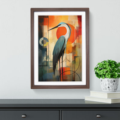 Heron Constructivism No.2 - Framed Print
