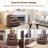40.2" Wide Classic Comfort Lounge Faux Leather Manual Recliner With Nailhead Trim And Dual Hidden Cup Holders