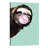 Sneaky Sloth Blowing Bubble Gum In Green by Big Nose Work - Print on Canvas-41187427-56674848
