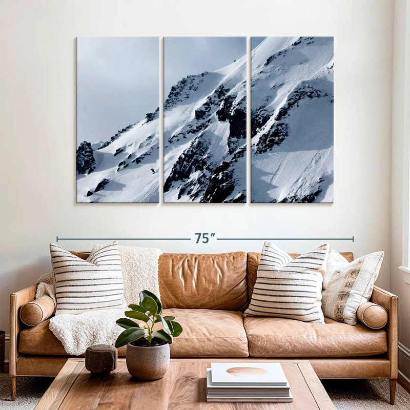 Nicci Skiing Down The Mountain, 42" H x 65" W