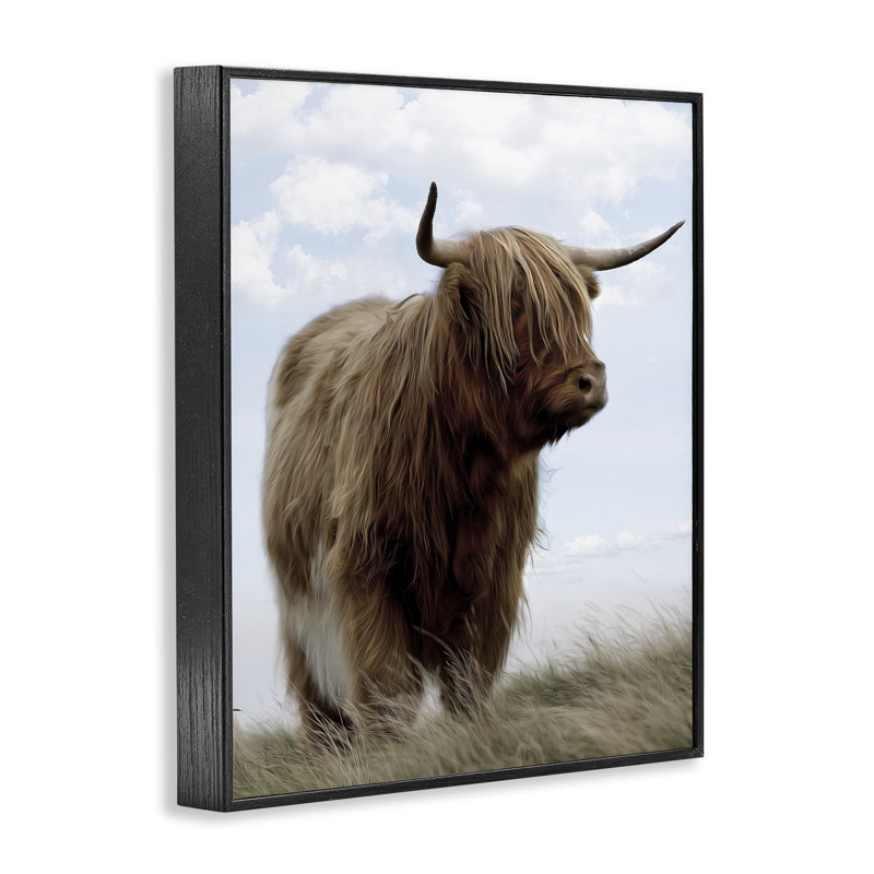 Giclée encadrée «Restland Look Highland» par Marcus Prime, H 14 po x l 11 po, Giclée encadrée noir minuit