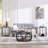 Carnforth 31.5" Round Coffee Table with 2-Tier Storage Shelves-833260530
