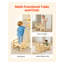 Ensemble de table et de fauteuil de massage réglable Montessori, meubles en bois pour tout-petits réversibles pour manger et jouer