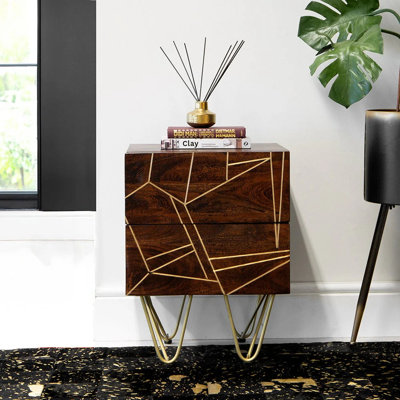 Annu 45cm W Solid Wood Bedside Table