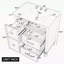 Meuble-lavabo sophistiqué avec rangement extraordinaire et design élégant-1225501049