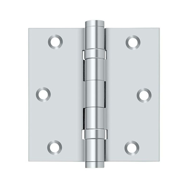 102'' x 102'' Butt Bearing Hinge, Polished Chrome