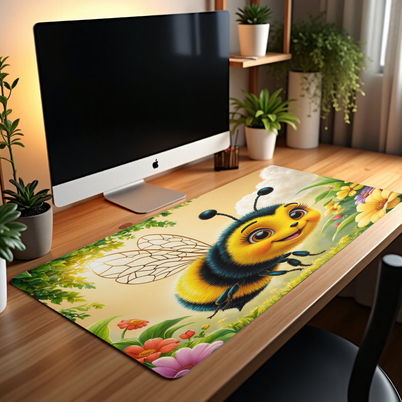 Polyester Desk Pad, 14.4x12.1