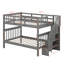 Lit superposé double en bois avec rangement-776046811