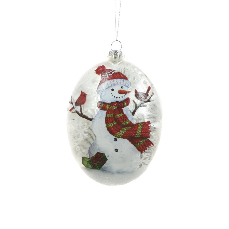 Ornement suspendu blanc suspendu (paquet de 2), Blanc