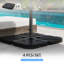Outsunny 4 Pieces 72kg Parasol Base Stand Weights, Water/Sand Filled, Black