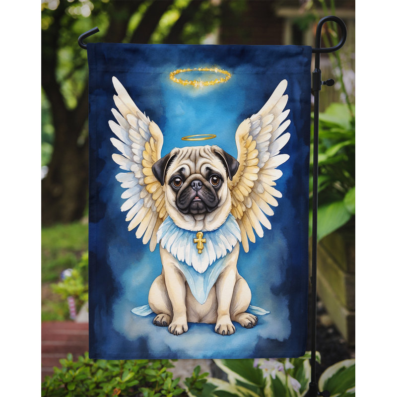 Drapeau de jardin Pug My Angel