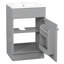 Meuble-lavabo de 20 po avec lavabo, meuble-lavabo avec tablette de porte et tablette réglable-79060327