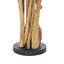 Porte-bougie brun en bois de teck fabriqué à la main-341626258