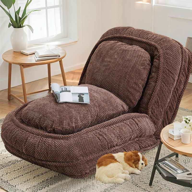 Multi-Function Lounger, Lazy Sofa Couch,Space Saving Design,Foldable,Human Pets Bed With 5 Adjustable Position, For Bedroom, Living Room