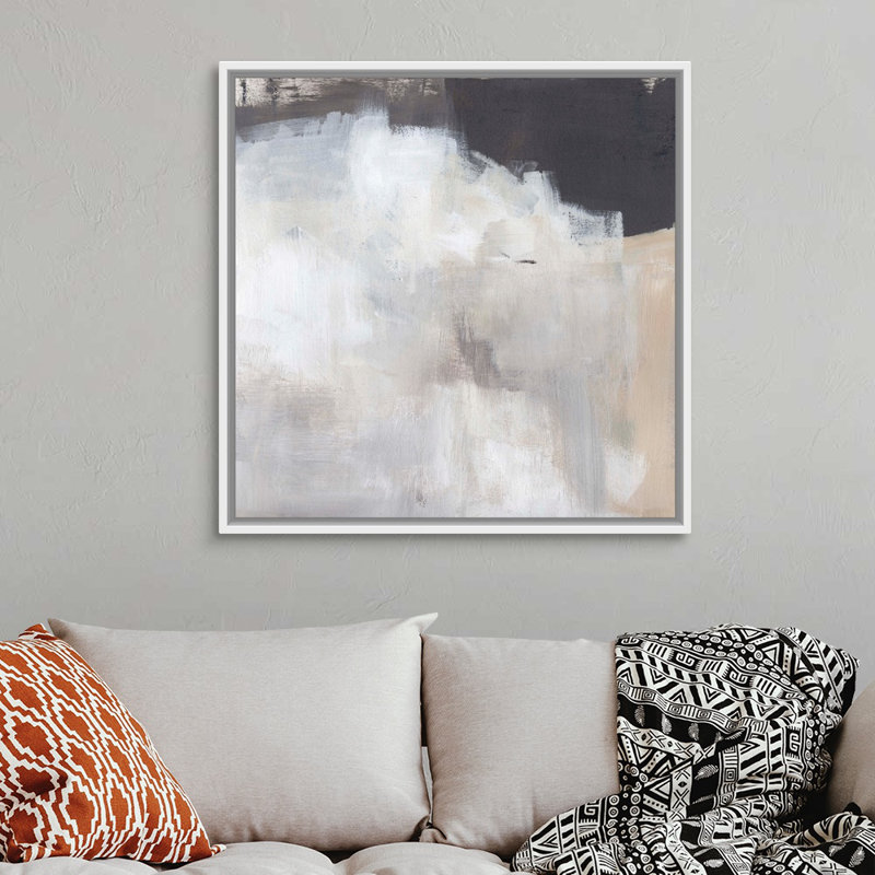 Neutral Abstract I par Jennifer Paxton Parker - reproduction d'art sur toile, H 38 po x l 38 po x P 1,75 po