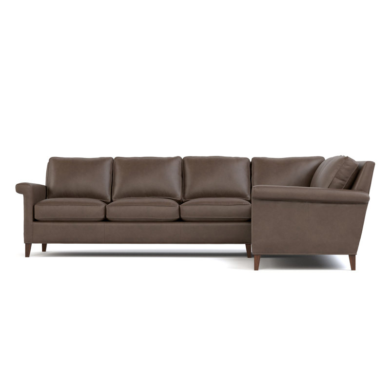 Belleville Leather Sectional, Alameda Cork Genuine Leather