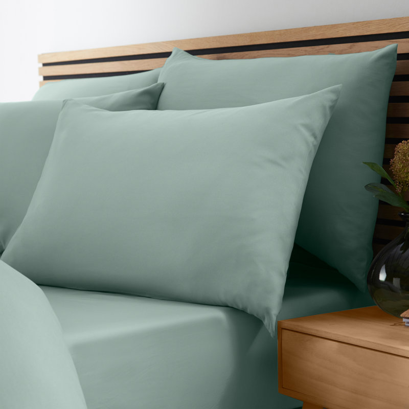 So Soft Easy Iron Fitted Sheet, Super King (6'), Green