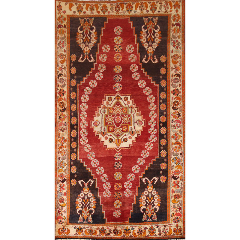 Tapis à motif géométrique traditionnel 5 x 9