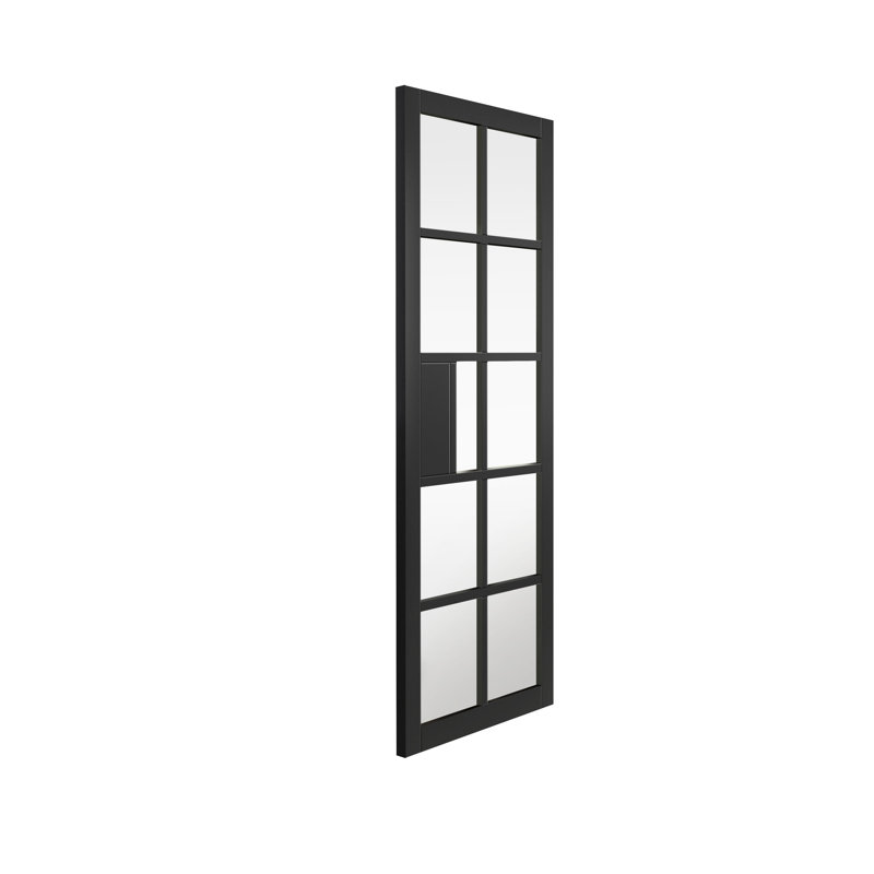Plaza Glass Door Prefinished, 198.1 cm H x 83.8 cm W x 3.5 cm D