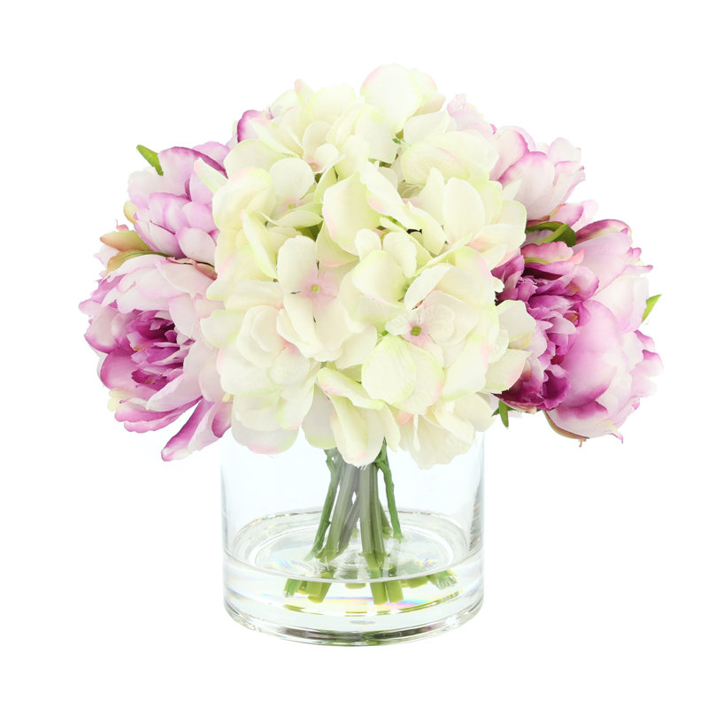 Hydrangea and Peony Floral Arrangement