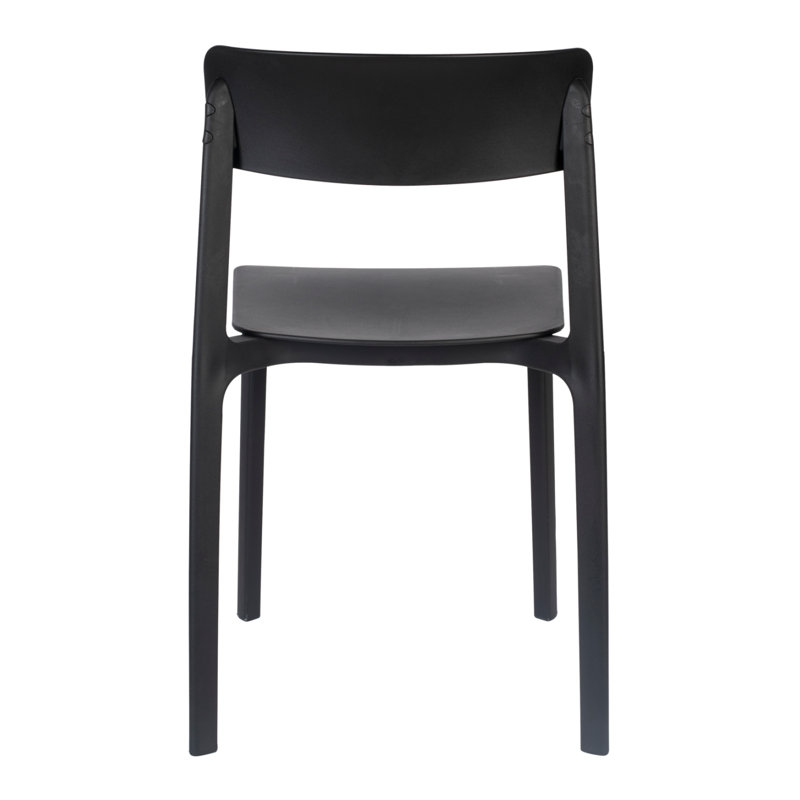 Outdoor Dining Side Chair, Black