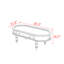 Table basse rétro en bois de style français-1025606607
