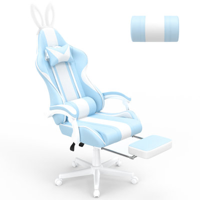 Fauteuil de jeu ergonomique à dossier haut avec massage et appui-tête Soontrans