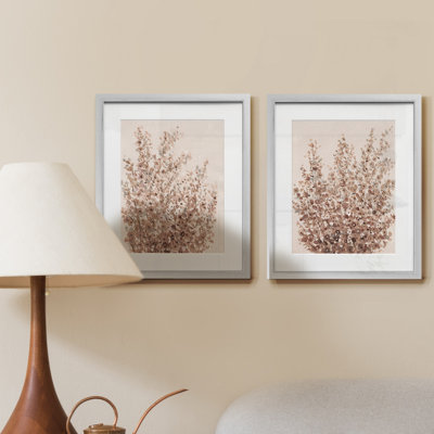 " Rustic Wildflowers I-Framed 2 Piece Set - Black " 2 - Pieces