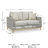 Breshae 58.5'' Wide Straight Loveseat with Cushions