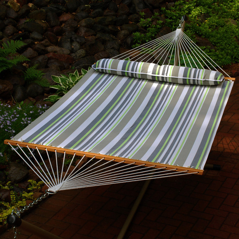 Hamac double Kylah, Vert / gris