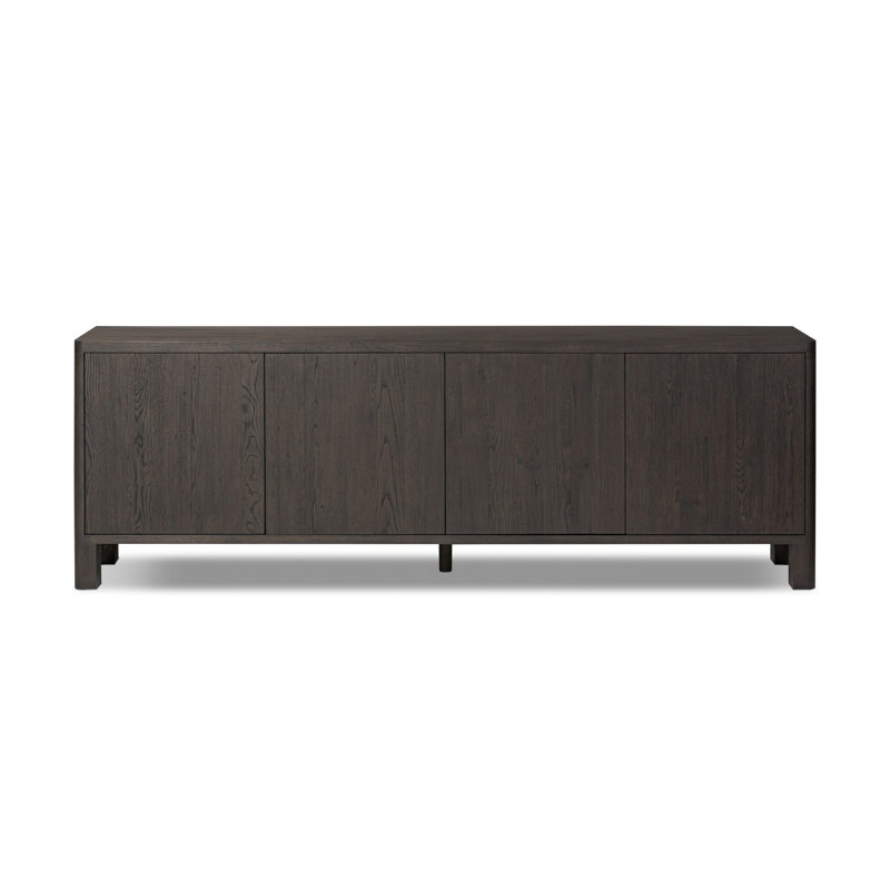 Noeline 94" Sideboard, Cracked Smoked Black