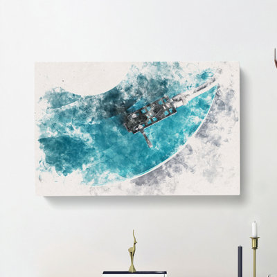 The Record Player Needle - Wrapped Canvas