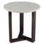 Hollins Marble Cross Legs End Table-1915124123