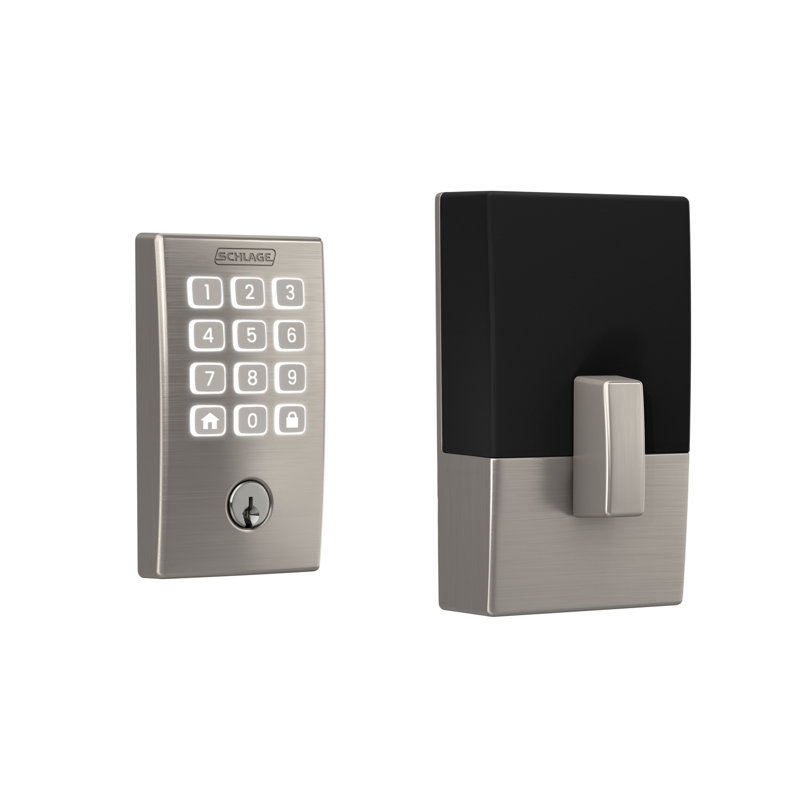 Arrive Smart Wifi Deadbolt With Century Trim, Satin Nickel