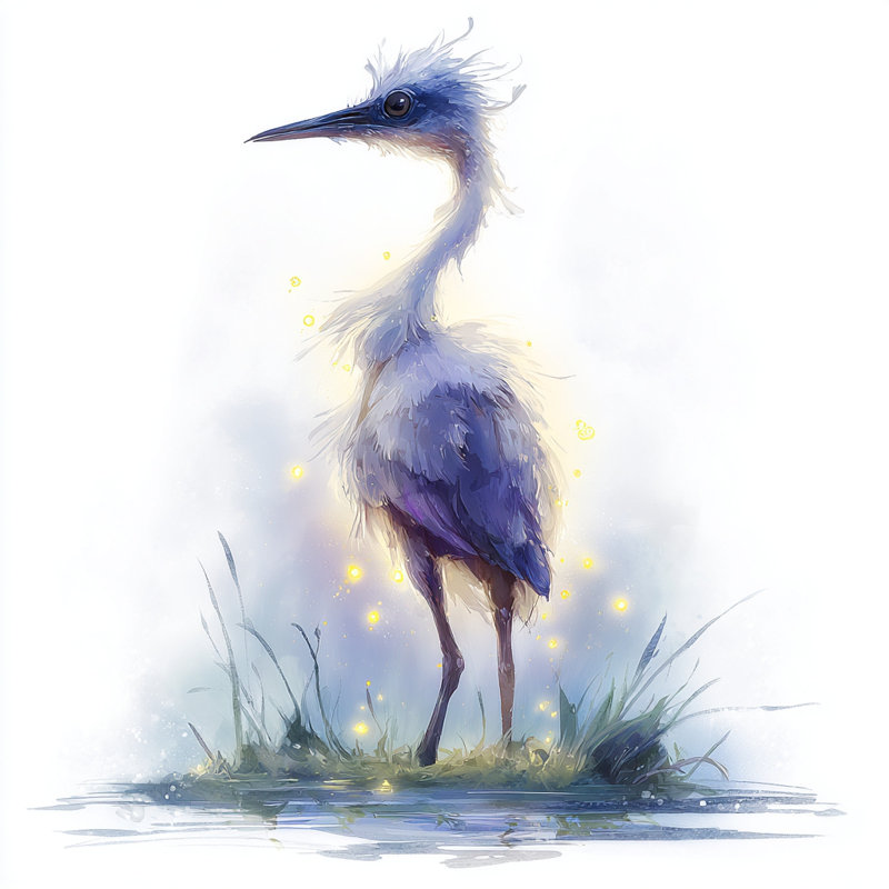 Firefly Marsh II - Art mural sur toile tendue, H 40 po x l 40 po