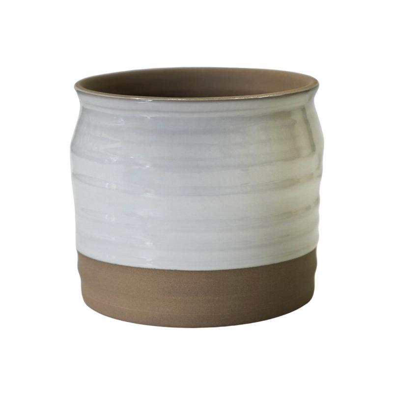 Puro Ceramic Cachepot, White