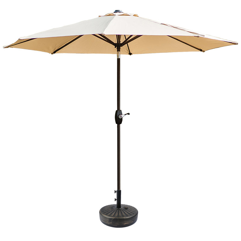 Parasol de marché 108 "Pierpoint, Beige, Bronze