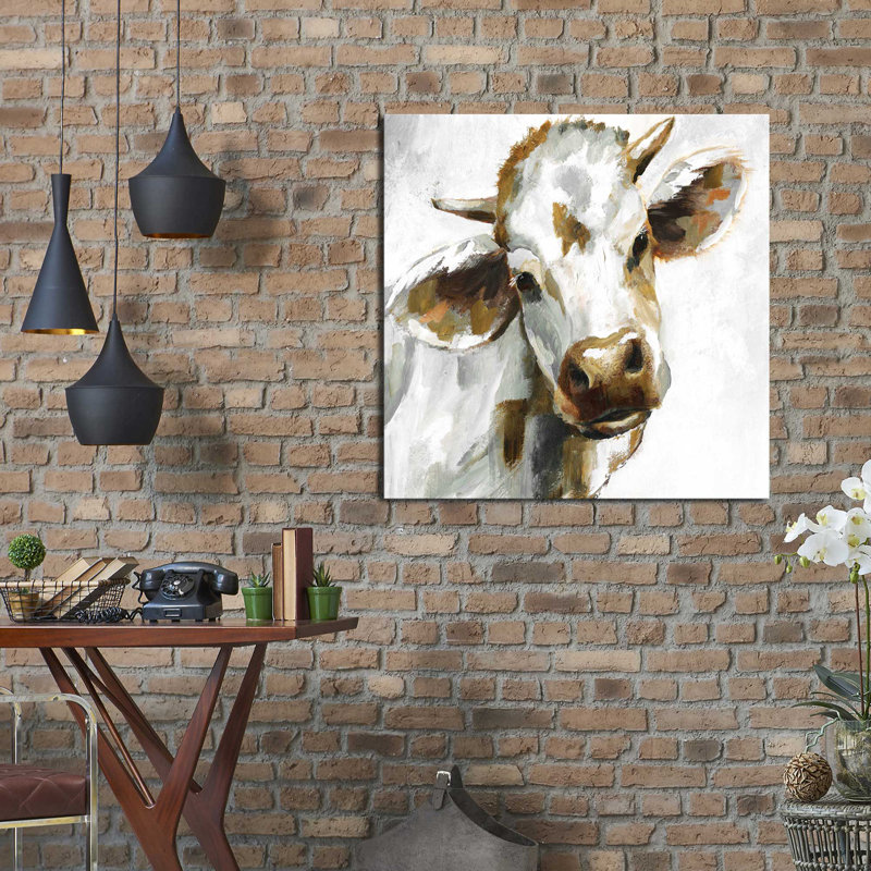 Reproduction de peinture acrylique, H 18 po x l 18 po x P 1 po, Toile tendue