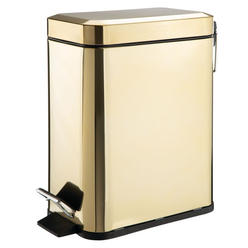 Rectangle Step Can 5L, Soft Brass