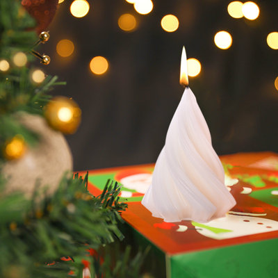 Bougie de Noël en forme de bougie de décoration de Noël