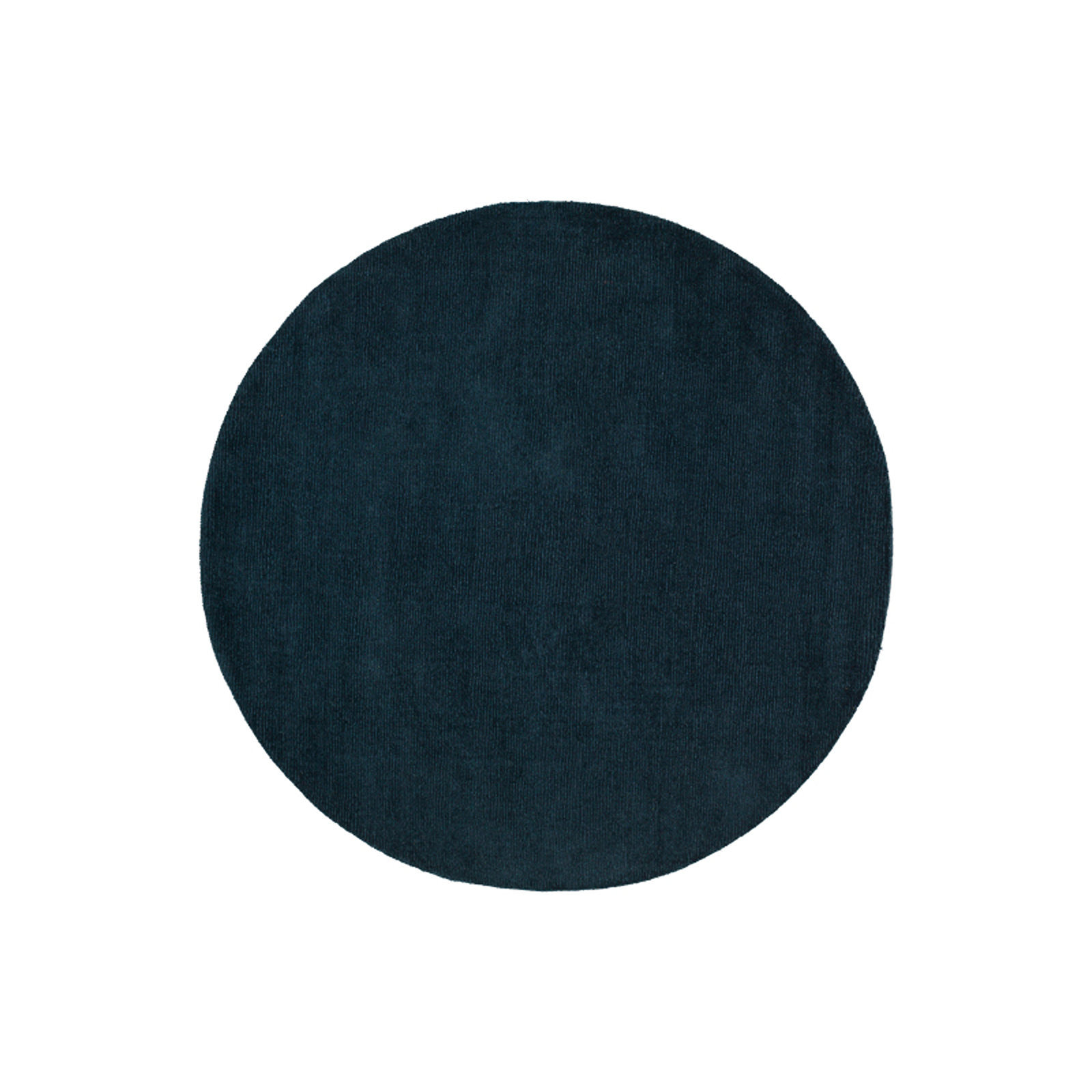 Crowe Wool Dark Blue Performance Area Rug, Round 6'