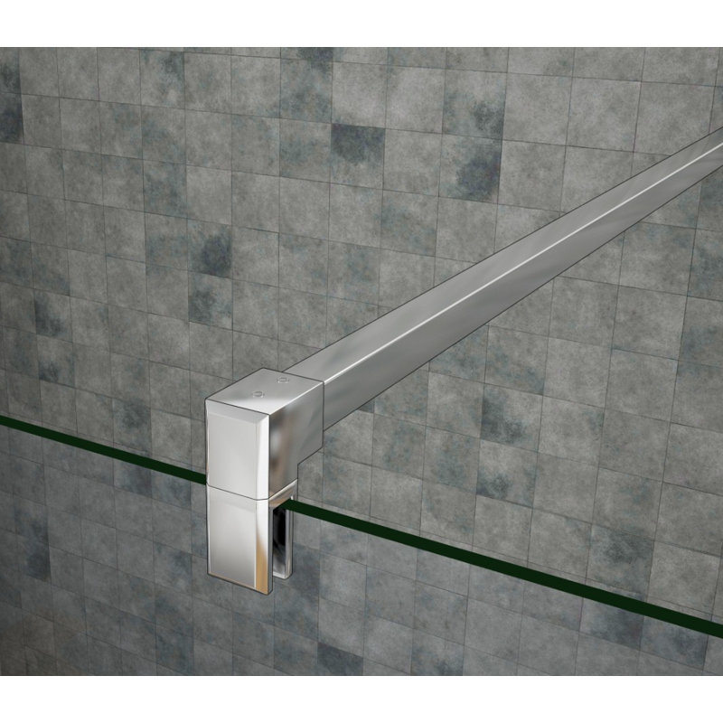 Idalia 1950mm H Walk In Glass Screens with Glass, 1400mm