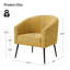 Chaise avec accoudoirs modernes 27,5 po Cadie-94883777